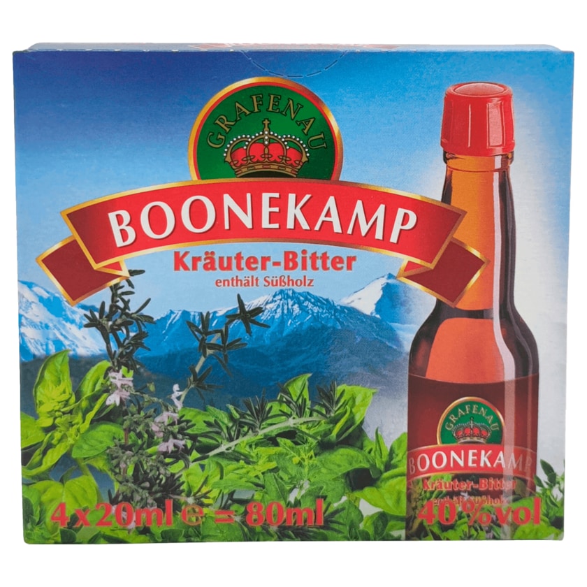 Boonekamp Kräuter-Bitter 4x0,02l